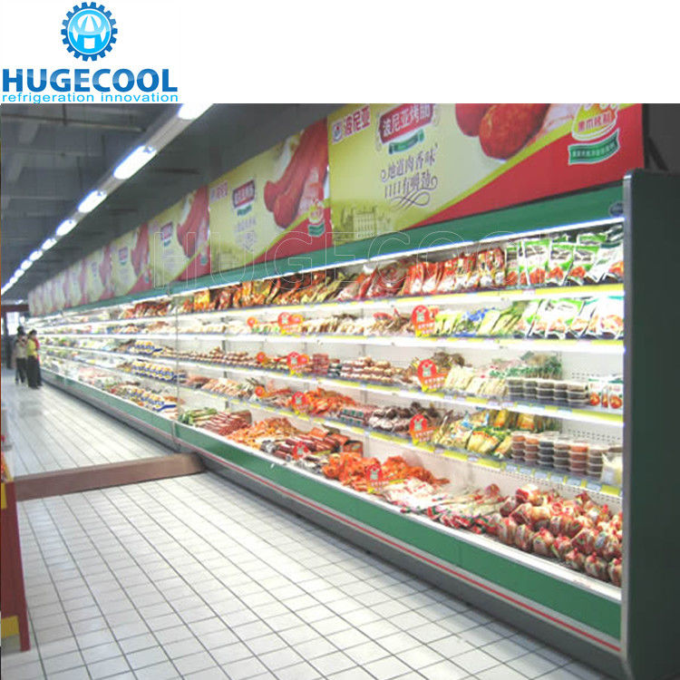 R404a Supermarket Multideck Display Fridge Electric Defrost For Commercial